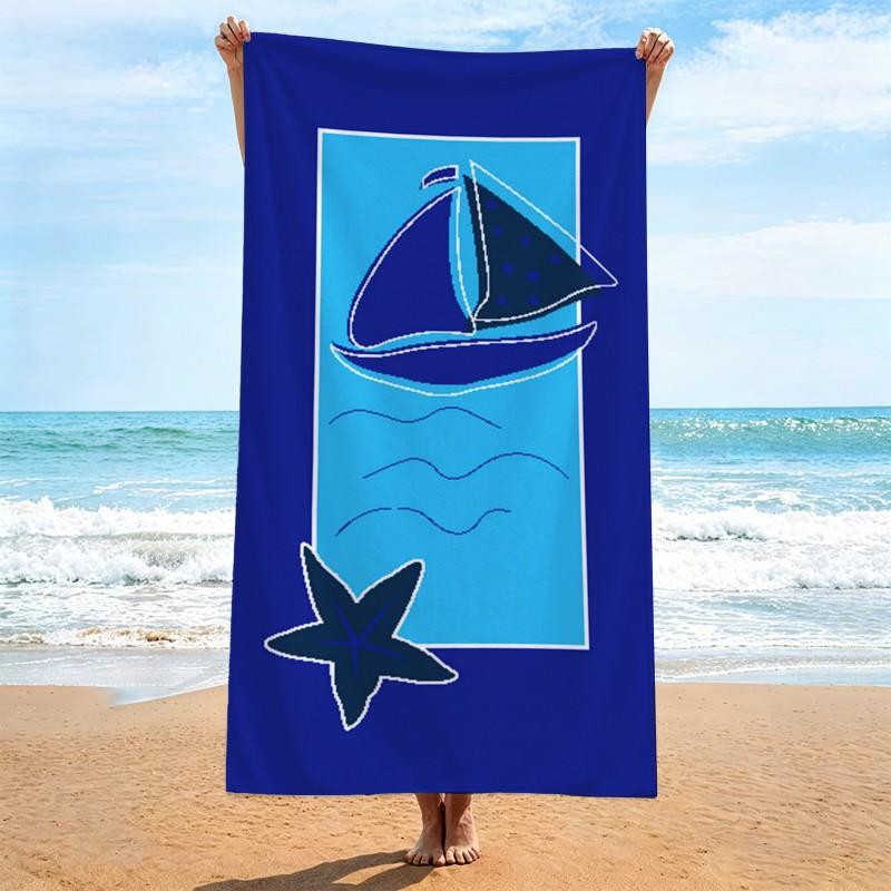 Ultra Absorbent Quick Dry Microfiber Beach Towel With Large Floral Print 70x140cm Portable Bath Pool Travel