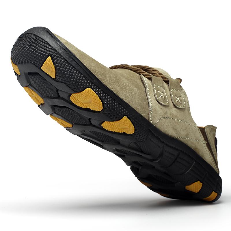 Heren leren loafer grote maat outdoor varkenshuid rubber zachte onderkant autorijden schoenen