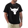 T-shirt Noir Tatouage Taureau Brahma Dwayne Johnson T-shirt Dessin Animé Homme Unisexe Nouveau T-shirt Mode Livraison Gratuite Hauts Drôles