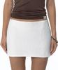 Kasiko Spangle Mini Skirt White