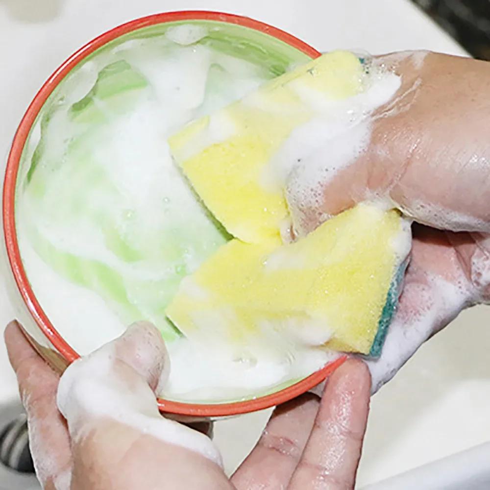 5/10pcs Dishwashing Sponge Kitchen Magic Clean Rub Focal Stains Sponge Removing Kit Cleaning Brush Sponges Magic Sponge
