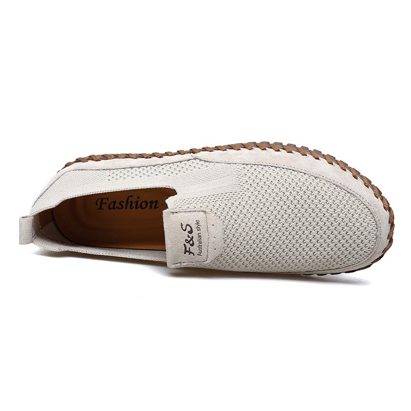 Summer Men's Breathable Mesh Casual Shoes Outdoor Men Comfortable Flat Shoes Fashion Loafers For Men Male Soft Walking Shoes