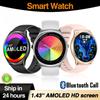 Men Women 1.43"  Screen Blue Tooth Call Smart Watch Heart Rate Waterproof 100+ Sport Modes Watches Music Lady Smartwatch