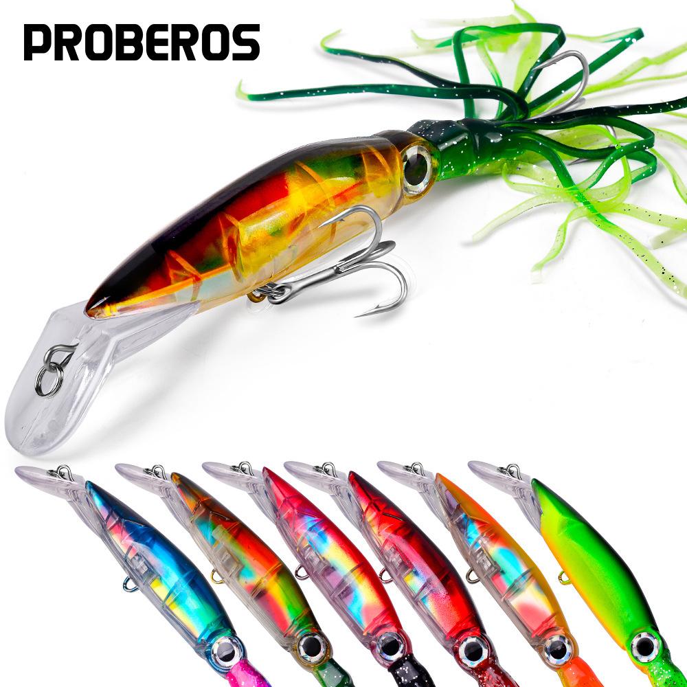 14 cm viliojantis plastikinis kalmaras su ūsų jauku 40 g biologinis imitacinis masalas
