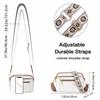 Premium Texture Large Capacity Multi Clip Women's Medium Crossbody Handbag with Adjustable Guitar Strap