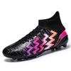 New Men's and Women's Breathable High-top Long Nail Football Shoes Grass Zapatos De Soccer