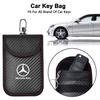 For Mercedes Benz W211 W203 W204 W210 W124 AMG W202 W212 W222 Car Key Case Signal Blocker Bag RFID Shielding Pocket Accessories
