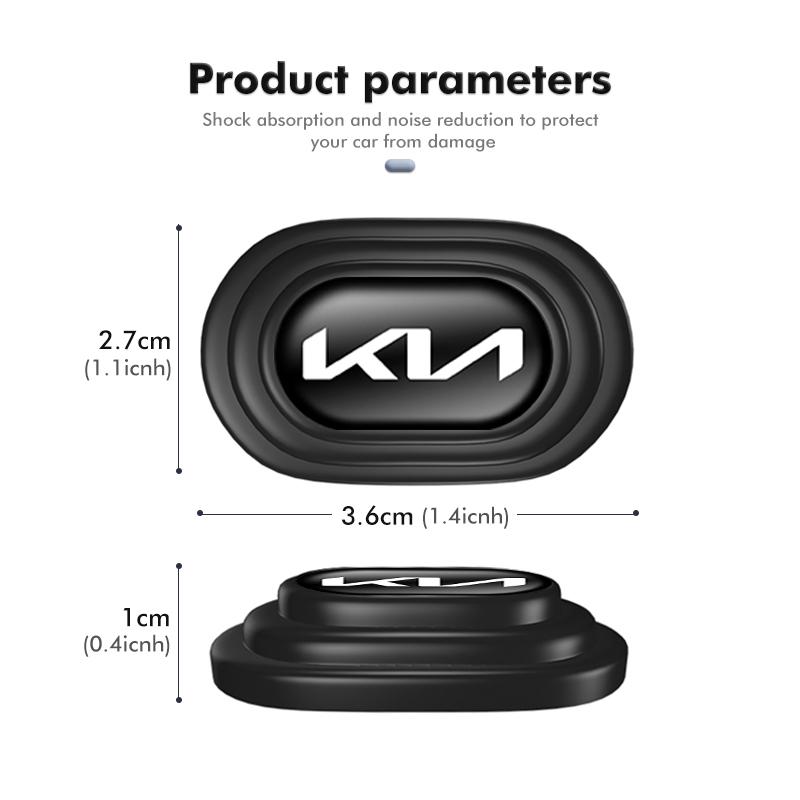 For KIA Silicone Car Door Anti-Collision Gasket Shock Absorber Sticker K5 K2 Optima Soul Spectra Niro Cadenza Sephia Carens ymrjb44