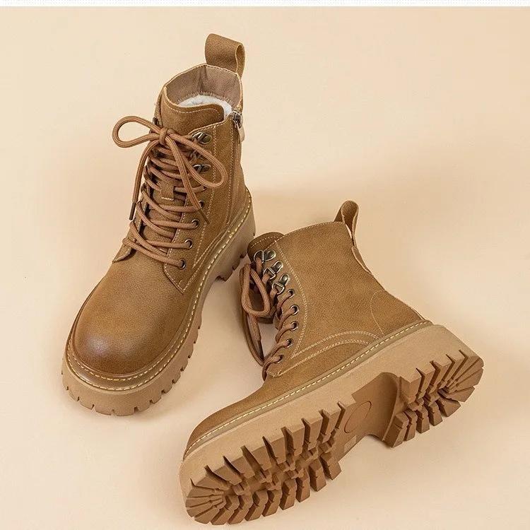 Hot Selling Item New Winter High Quality Velvet Thick Warm Snow Boots Outdoor Anti Slip Thick Soled Women's Boots Platform Boots