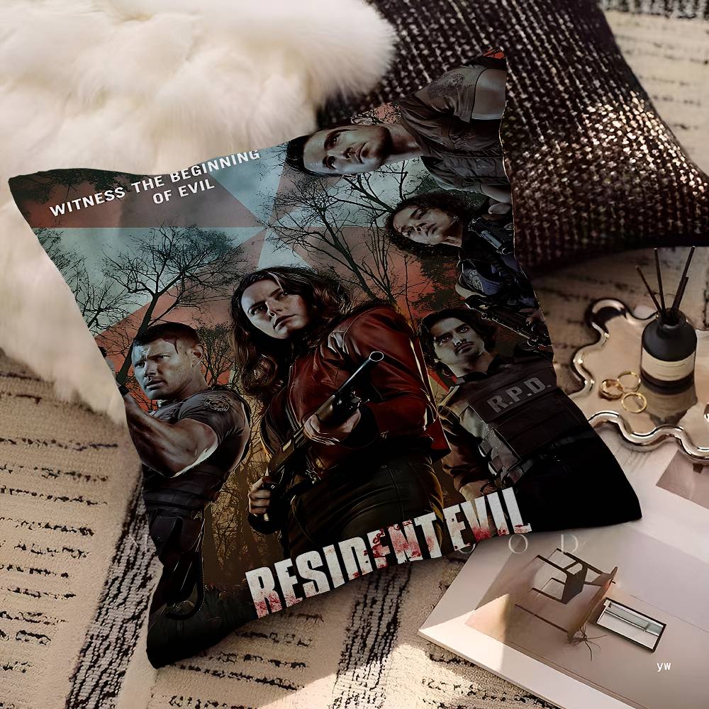 Game R-Residents E-Evils Pillow Gift Home Office Decoration Pillow Bedroom Sofa Car Cushion CoverPillow Case