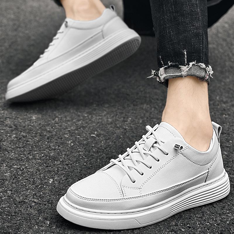 Herren-Board-Schuhe aus echtem Leder Freizeit-Trend minimalistischer Stil Jugendlicher Erwachsener Outdoor-Aktivität Mode Party Lederschuhe