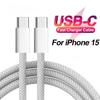 Кабель швидкого заряджання PD 60 Вт USB C до кабелю USB типу C для iPhone 16 Pro Max 15 Pro 1Для iPhone 15 Зарядка лінія передачі даних