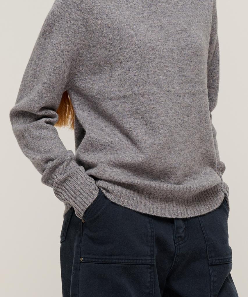 CARGOBROS FOR WOMAN Premium Wool Wholegarment High-Neck Knit (Gray)