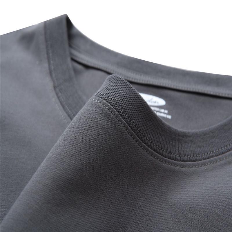 S-6XL 5 Colors Men's Fashion T-shirt Short Sleeves Casual Tee Loose Pullover Shirt