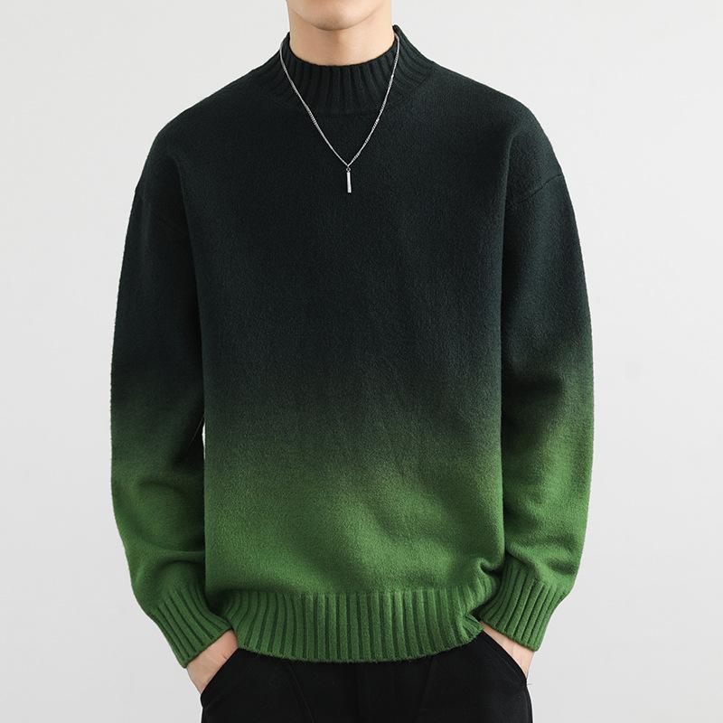 Men's New Autumn and Winter Semi-turtleneck Knitted Sweater Sweater