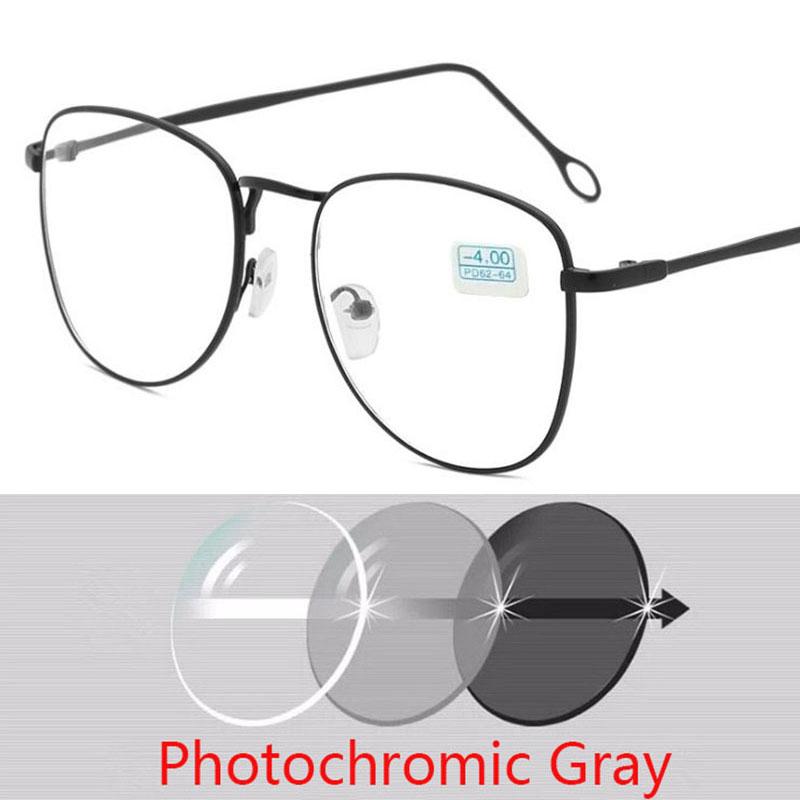 -1 -1.5 -2 -2.5 -3 -3.5 -4 To -6.0 Myopia Glasses Female Male Metal Framesd Shortsighted Eye Glasses Made Prescription Spectacles