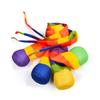 Regenbogenschwanzball, umweltfreundlicher Stoff, Sandsack, Meteorball, sicherer Fangschwanz, weicher Ball, Kindergarten, Schule, sensorisches Training, Kinderspielzeug