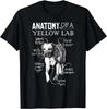 Anatomy of a Yellow Lab Chalkboard, Labrador Retriever Lover Dog Gift T-Shirt