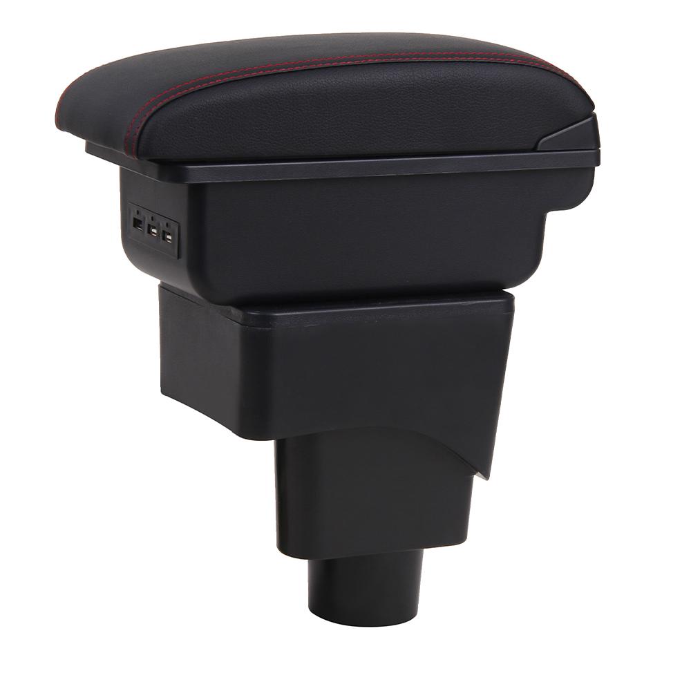 Para ford ecosport caixa de apoio braço do carro peças retrofit caixa armazenamento interior acessórios detalhes interiores com usb