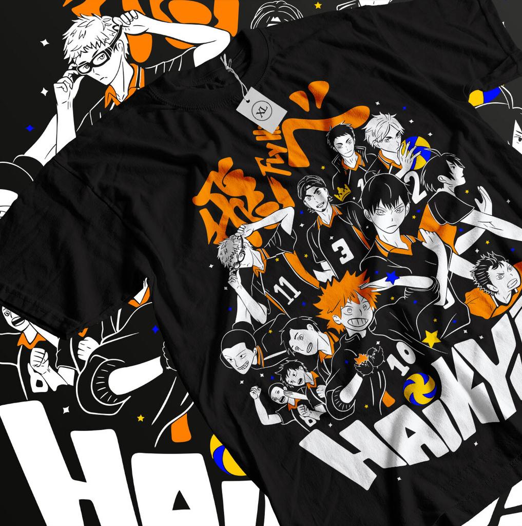 New Haikyuu T-shirt Volleyball Kuroo Tetsurou Kozume Kenma Anime Giift Shirt