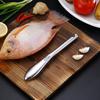 Schuppenschaber, Edelstahl, ergonomischer Griff, Fischschuppenentferner, scharfer Sägezahn, Fischhautschupper für die Küche zu Hause