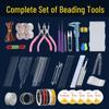 Set de unelte pentru crearea brățărilor DIY și înșirarea mărgelelor: Kit Complet cu Ace
