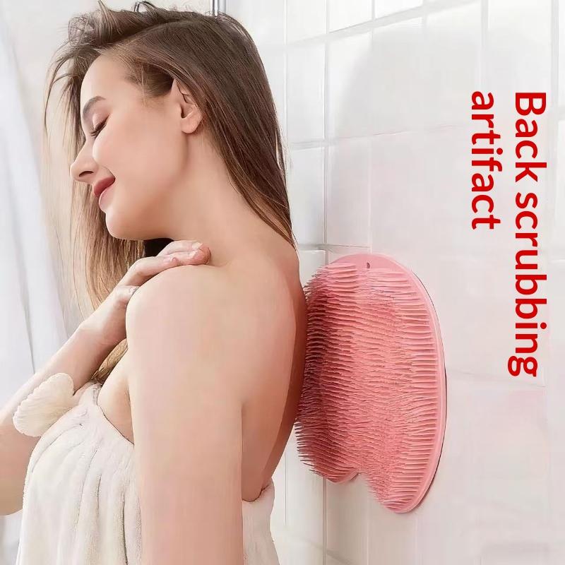 Exfoliating Foot Massager Silicone Shower Mat with Suction Cups Non-slip for Home Bathroom Use