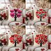 Love Tree with Kisses XO for Valentine's Decor Pattern Cushion Cover Suitable for Sofa Bedroom Car Pillow Cover