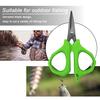 Multifunction Fishing Scissors Sharp Serrated Stainless Steel Blade Non-slip Rubber Handle Cutter PE Line Shear Outdoor Fishing Accessories
