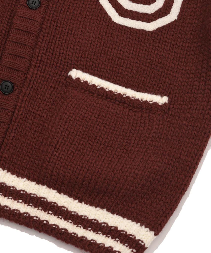 COVERNAT Cowichan Cardigan Red
