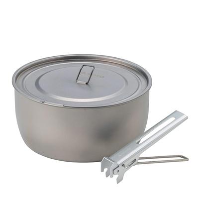 SOTO Fabriqué au Japon Titane Compact Mountain Disaster Titanium Pot 1100 Pot, Profond, Léger, Épaisseur 0,3 mm, Stockage, Solo, Extérieur, Escalade,