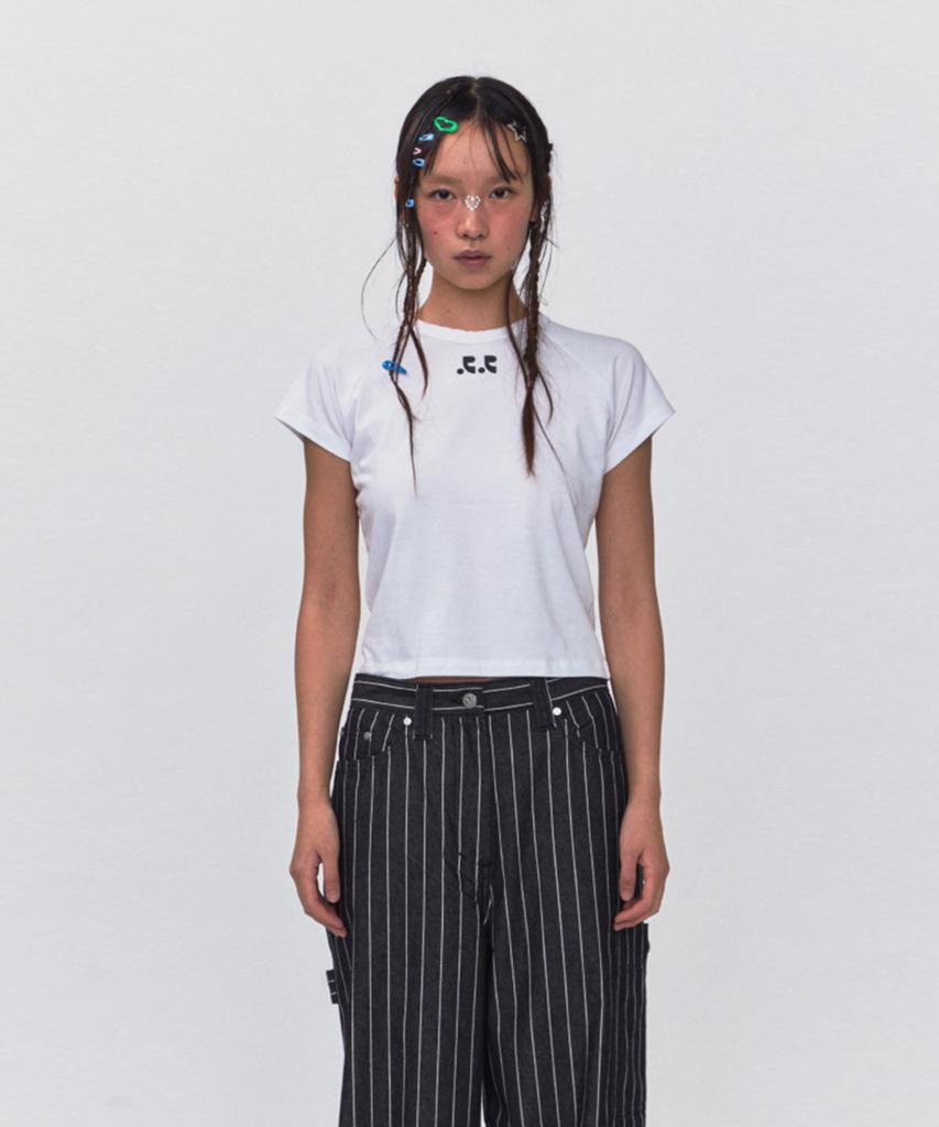 REST&RECREATION Rr Logo Crop Top_White