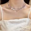 Chinese-style Amethyst Pendant Sweet Charm Dopamine Beads Necklace  Jewelry Accessories