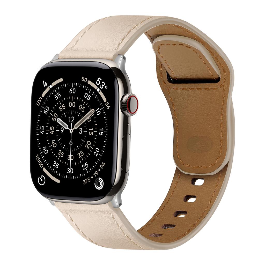 Шкіра Для ремінців Apple Watch 44мм 45мм 40мм 41мм 42мм 46мм Справжній браслет Correa iWatch Серії 11 10 9 6 SE 7 8 ultra 3 Ремінець