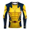 3D Printed Men's Long Sleeve T-shirt Superhero Tee Casual Loose Fitness Sports Tops Street Clothes