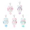 Cream Cat Series Kitty My Melody Sweet Piano Plush Keychain Kuromi Cinnamoroll Fluffy Tail Doll Pendant Backpack Charm