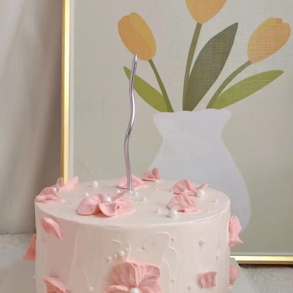 Spiralförmige Kuchenkerzen Geburtstagsfeiern und Kuchendekorationen Kerzen Geburtstag Baby Gebogene Kuchenkerzen