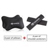 AMK1   Car Headrest Neck Pillow Seat Belt Shoulder Pads For Toyota Camry Auris Corolla Yaris Aygo RAV4 Prius Hilux Avensis Land Cruiser