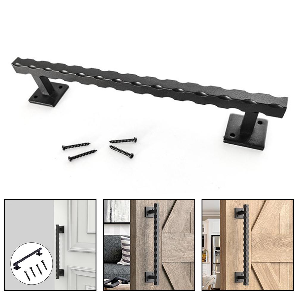 Barn Door Handle 12 Inch Heavy Duty Sliding Door Pull Indoor Wooden Door Handle Cabinet Furniture Handle Home Hardware