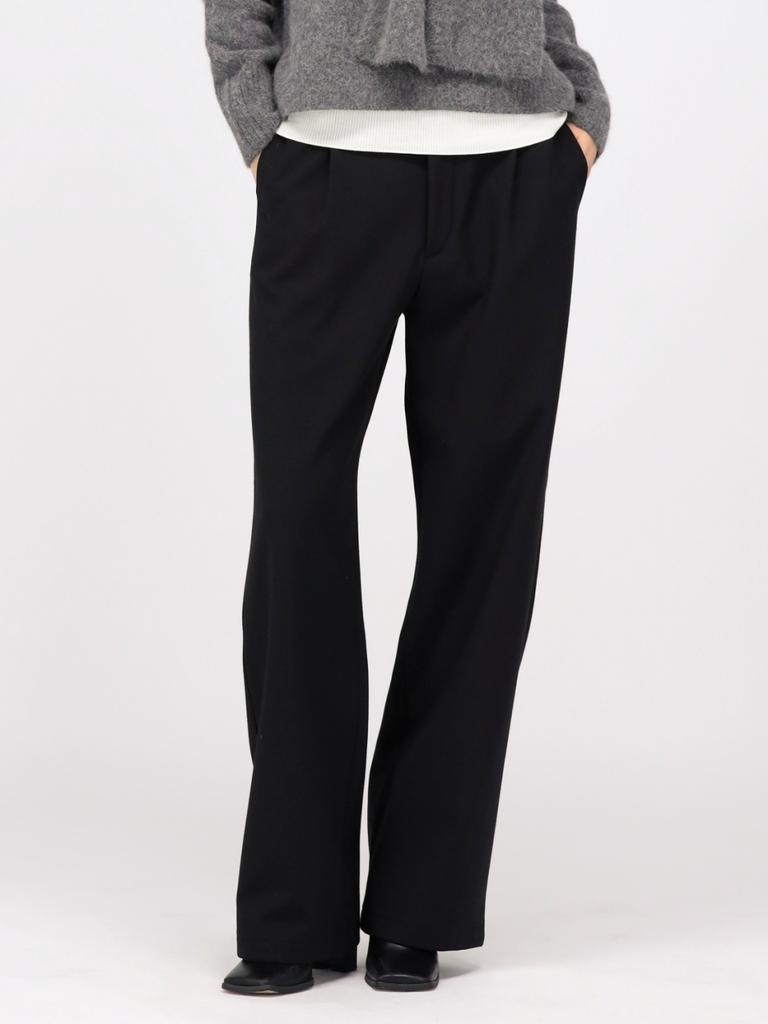 ACUD (Brushed) Semi Wide Slacks Pants _Black