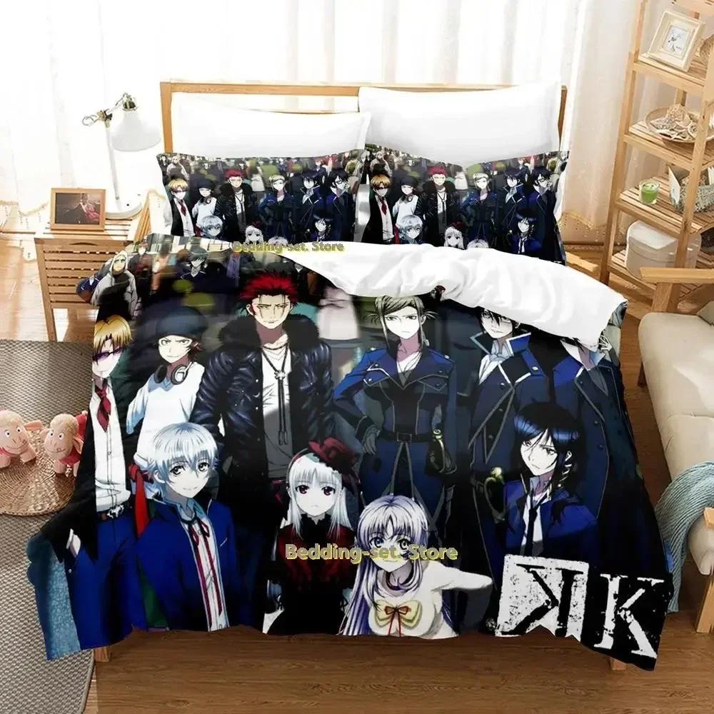 K Project Mikoto Suoh No Blood! No Bone! No Ash! Printed Bed Set Duvet Cover Pillowcase Bedding Set Bed Linen Sheet Quilt Cover
