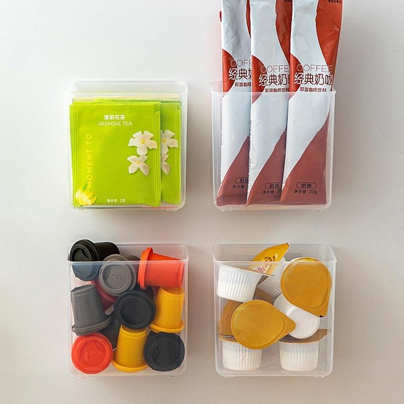 Wandmontierte Aufbewahrungsbox, Spiegelschrank, selbstklebende Aufbewahrungsbox für kleine Gegenstände, Aufbewahrungsbox für Augenbrauenstift, Lippenstift, Lipgloss
