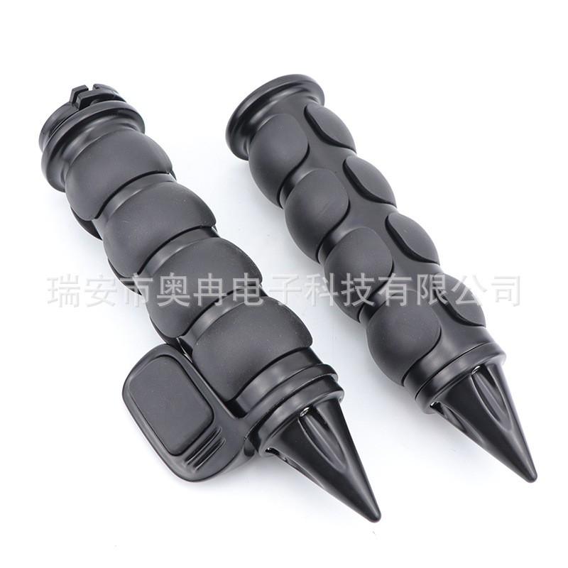 Vintage Harley Style Handlebar Grips Zinc Alloy Tip Caps 25mm 22mm Universal Motorcycle Accessories