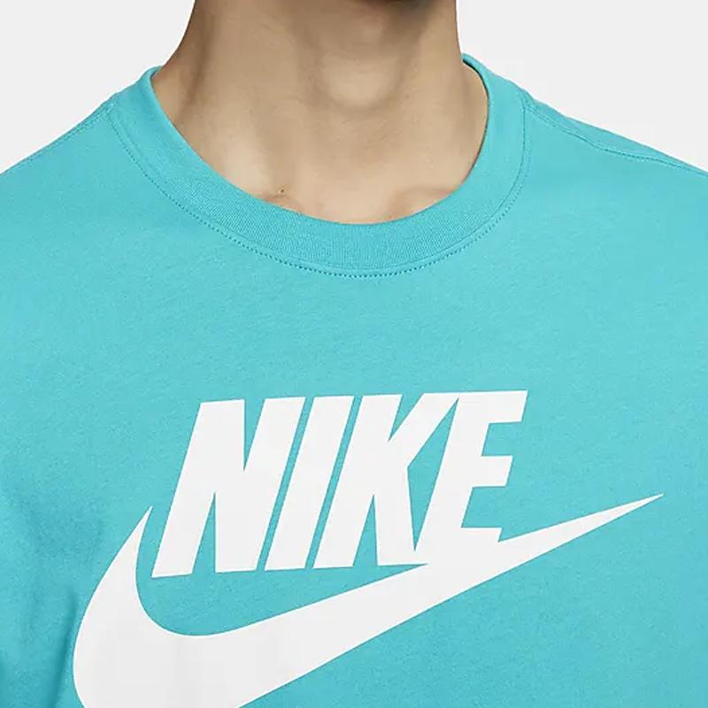 Nike Sportswear Letter Logo Casual Pullover Short Sleeve T-Shirt Men T-Shirts Cactus-Green AR5005-345