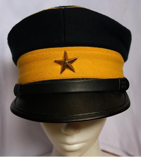 [Hosaku Co., Ltd.] Imperial Japanese Army Replica Hat, Meiji 19 (1886), Type 2 Infantry Cap, High-Quality Replica, Cosplay Cap (59cm)