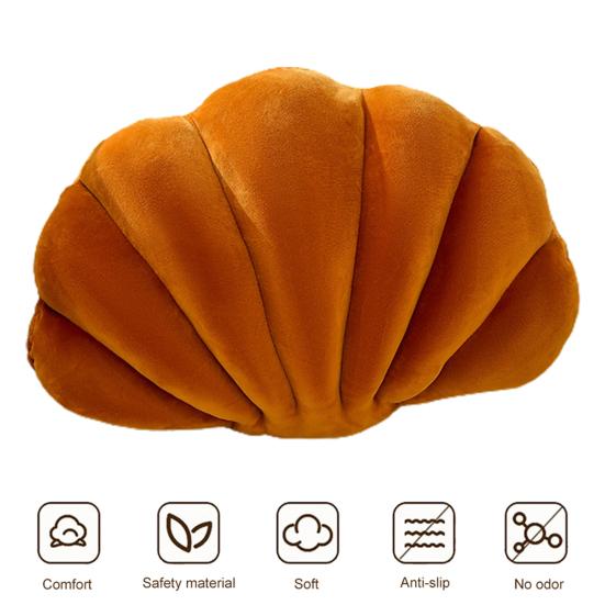 Shellshaped Pillow Cushion Stuffed Super Soft Wear Resistant Vibrant Color Seashell Bed Sofa Cushion Home Decoration