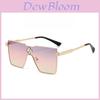 Millionaire Oversized Square Sunglasses For Women With Uv400 Protection Spring