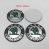 KJGK5 4pcs 3D 56mm 60mm 65mm 70mm 75mm For Skoda Car Emblem Wheel Hub Center Cap Badge Covers Sticker Decals Styling Accessories