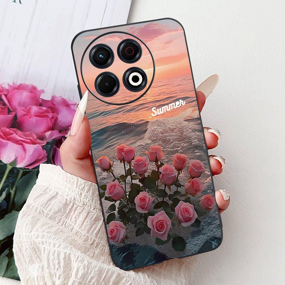 For Techno Spark 30 Pro 4G KL7 Cover For Tecno Spark 30 Pro 4G Case Luxury Butterfly Love Fashion Flowers Cool Lion Cute Painted