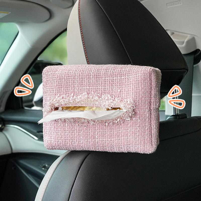 Car tissue box, armrest box, paper-drawing hanging car supplies, napkins, paper-drawing storage on the car, high sense.